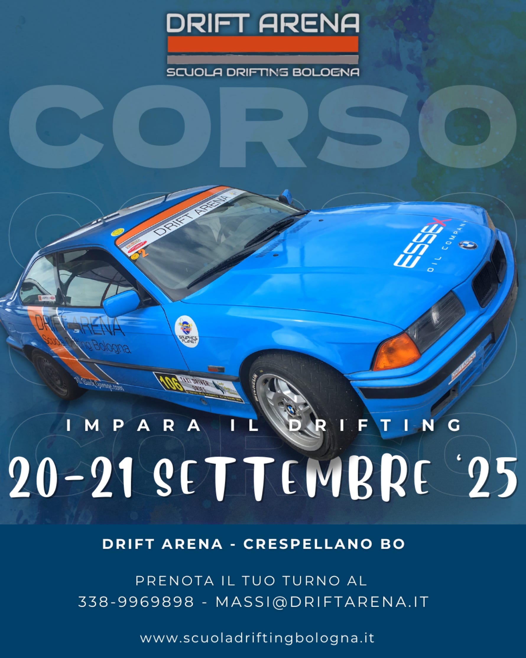 Corsi Drifting Giugno 2025, Corso Drift con BMW, Academy, passione, coupon Voucher