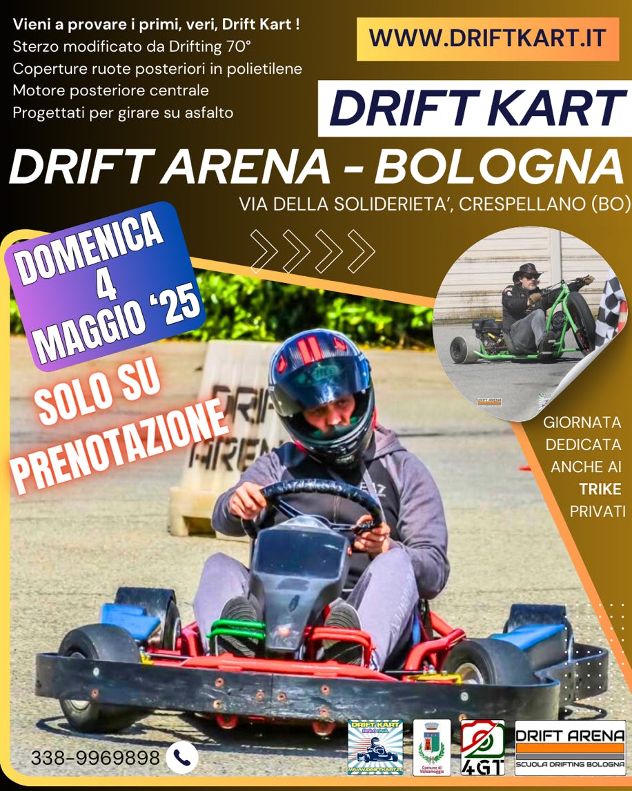 Locandina Drift Kart Domenica 4 Maggio 2025