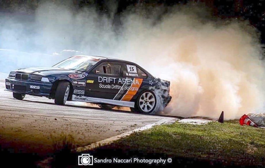 Drift Arena, Corsi drift, Scuola Drifting Bologna, Massimo Nascetti BMW M3 E36