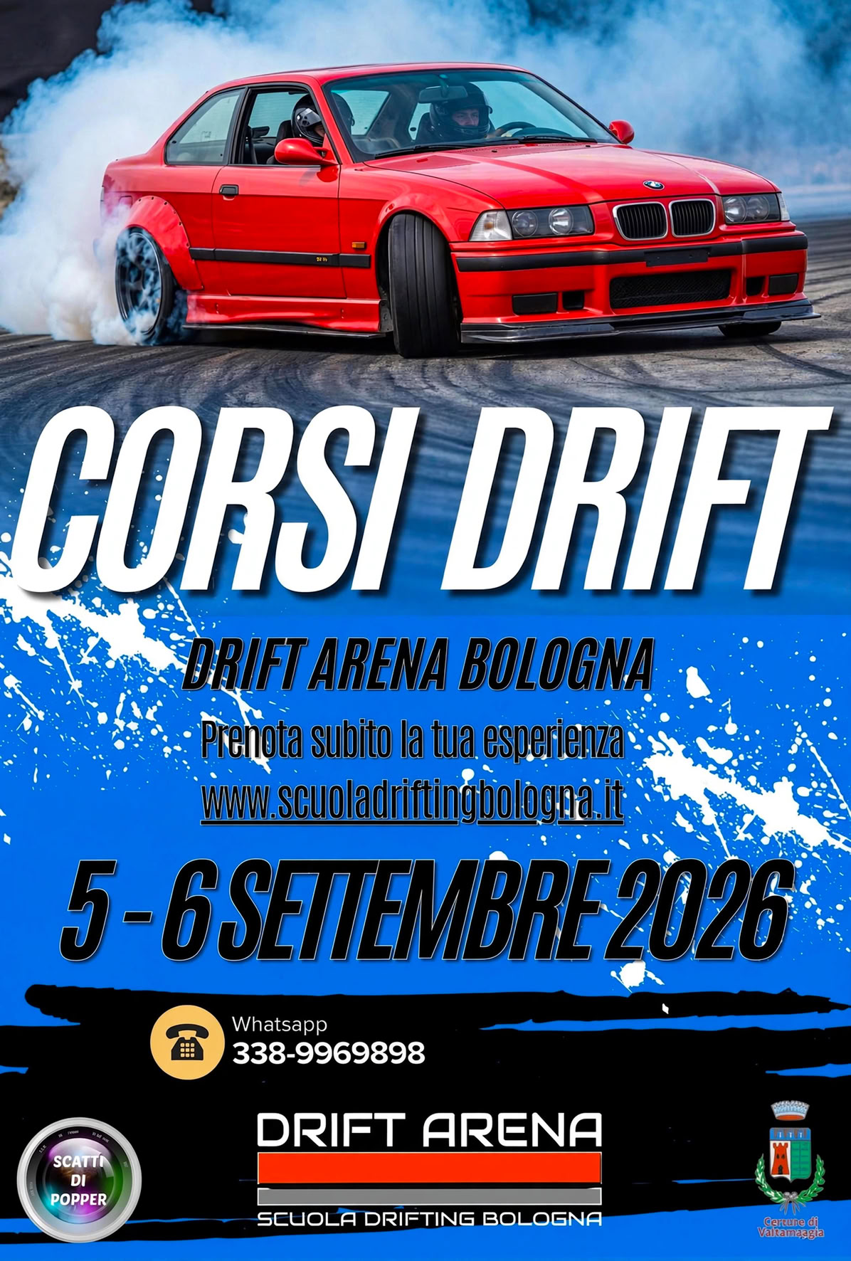 Scuola di drift a Bologna. Corsi di Aprile 2026