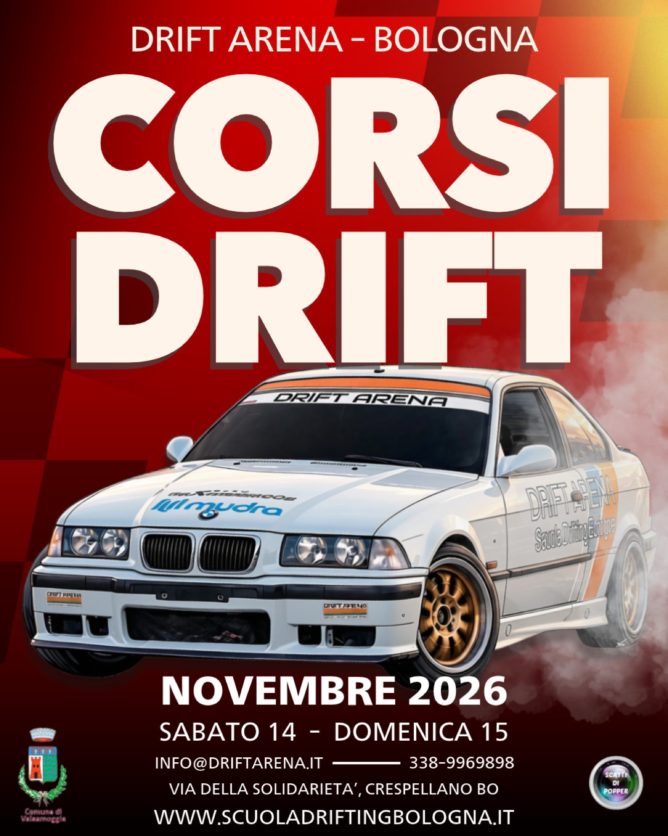 Scuola di drift a Bologna. Corsi di Aprile 2026